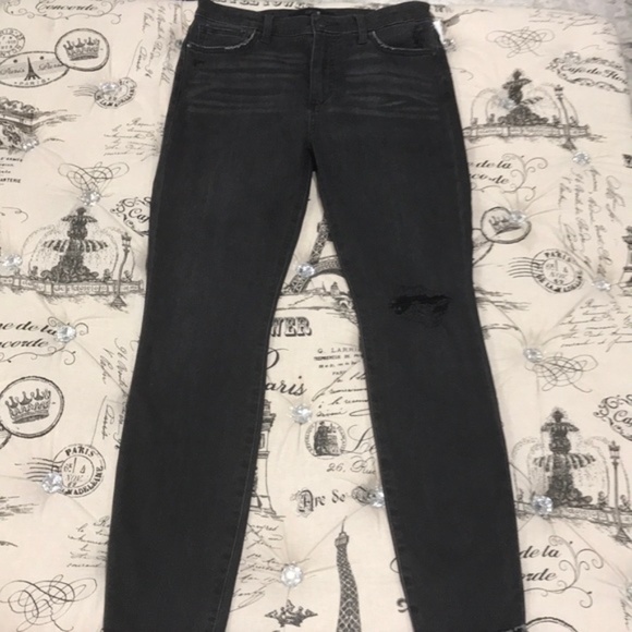 Joe's Charlie High Waisted Fray Ankle Hem Jeans - Picture 3 of 8